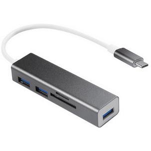 USB-C 3.0 Hub mit Kartenleser, 3 Port UA0305