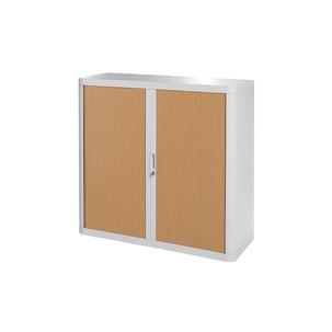 Rollladenschrank, weiß / buche E1CT0009700042