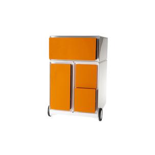 Rollcontainer, weiß / orange EBHVCV.05