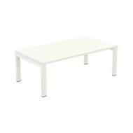 Loungetisch easyDesk rechteckig, weiß / weiß