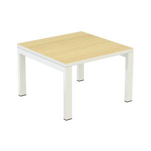 Loungetisch easyDesk quadratisch, buche / weiß T60.13.23