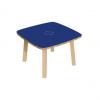 Beistelltisch "WOODY", blau / buche