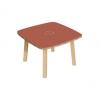 Beistelltisch "WOODY", rot / buche
