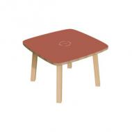 Beistelltisch "WOODY", rot / buche