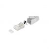 RJ45 Modular-Stecker-Set, grau