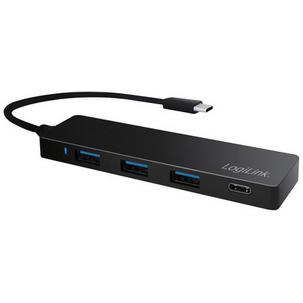 Flacher USB 3.0 Hub mit USB-C 3.1 Gen1 Anschluss, 4 Port UA0311