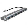 USB 3.0 Hub mit USB-C 3.1 Gen1 Anschluss, 7 Port