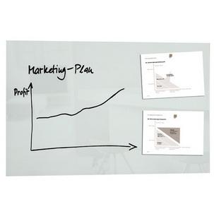 Glas-Magnettafel "artverum", weiß GL141