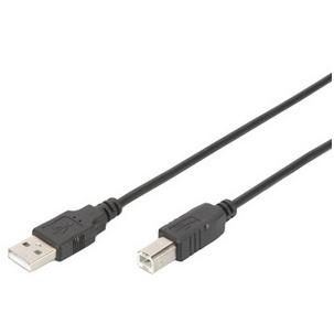 Symbolbild: USB 2.0 Anschlusskabel, USB A-Stecker - USB-B Stecker  DB-300102-018-S
