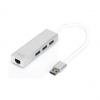 USB 3.0 Hub & Gigabit LAN Adapter, 3-Port