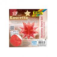 Faltblätter Bascetta-Stern, rot / gold