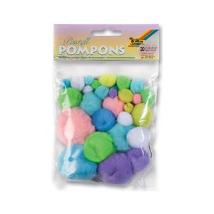 Pompons "Pastellfarben" 50397