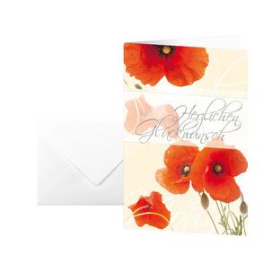Glückwunschkarte "Red Poppies" DS003