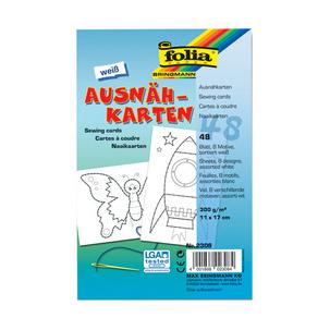 Ausnähkarten, weiß 2308