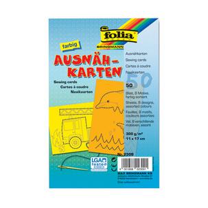 Ausnähkarten, farbig sortiert 2309