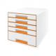 Schubladenbox WOW CUBE, perlweiß / grün 5214-20-23