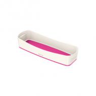 Stifteschale My Box, weiß / pink