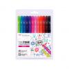 Doppelfasermaler "TwinTone" Bright Colours, 12er Set