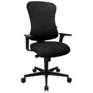 Bürodrehstuhl "Art Comfort", schwarz mit optionaler Armlehne Typ S2(OPA)