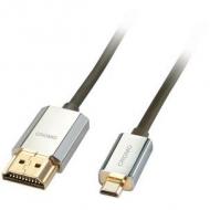 LINDY CROMO Slim HDMI High Speed A/D Kabel mit Chip 4,5m mit Ethernet (41679)
