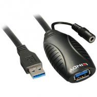 LINDY USB 3.0 Aktiv-Verlaengerung 15m unterstuetzt USB SuperSpeed-Transferraten bis max. 5Gbitps (43099)