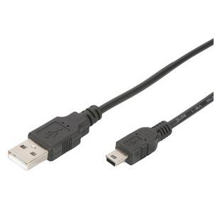 USB 2.0 Anschlusskabel, USB-A - Mini USB-B  DB-300130-010-S