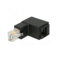 Delock adapter rj45 st gewinkelt -> rj45 bu cat.6 utp (86424)