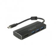 Delock adapter usb3.1 gen1 / c > 3x usb3.0 / a + hdmi 4k 30hz (63931)