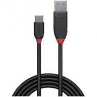 LINDY 1,5m USB 3.1 Typ A an C Kabel 3A Black Line (36917)