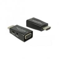 DELOCK Adapter HDMI-A Stecker VGA Buchse mit Audio (65901)