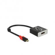 DELOCK Adapter USB Type-C Stecker Displayport Buchse DP Alt Mode 4K 60 Hz (63312)