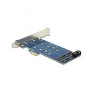DELOCK PCIe 2 x M.2 NGFF SATA + USB (89374)
