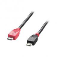 LINDY USB 2.0 Kabel Typ Micro-B  /  Micro-B OTG 0,5m Micro-B Stecker an Micro-B Stecker (31758)