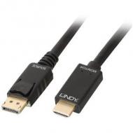 LINDY Kabel DisplayPort / HDMI 4K30 DP: passiv 0,5m DP Stecker an HDMI Stecker (36920)