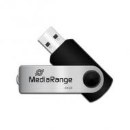 Mediarange usb-stick 64gb usb 2.0 swivel swing (mr912)