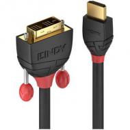 LINDY 3m HDMI / DVI-D Kabel Black Line HDTV und HDCP kompatibel (36273)