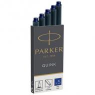 Parker tintenpatrone quink schwarz       5 stück (1950402)