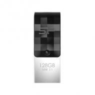 Usb-stick 128gb silicon power usb3.1 + typ c   c31  black (sp128gbuc3c31v1k)
