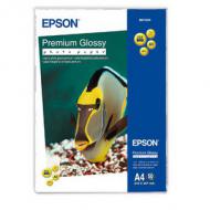 Original EPSON Glossy Papier für Stylus Photo, A4, 50 Blatt Photo 790 / 870 / 875DC / 890 / 895 / 1270 / 1290 / EX, Stylus Color 685 Inhalt: 50 Blatt, 255 g / qm (OEM C13S041624)