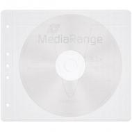 Mediarange vliestaschen für 2 disc weiß 50er pack (box60)