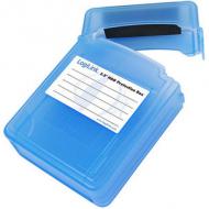 Logilink hdd schutz-box fr 2x 6.3cm (2,5") blau wasseresist (ua0132)