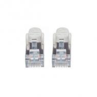 INTELLINET Netzwerkkabel Cat6A S / FTP CU LS0H 7,5m Grau RJ-45 Stecker  /  RJ-45 Stecker Vergoldete Kontakte (317177)