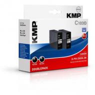 Kmp patrone canon pgi2500xlbk black pigm. 2500 s. c103d kompatibel (1565,0021)