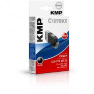 Kmp patrone canon cli571 bk xl black 425 s. c107bkx kompatibel (1568,0001)