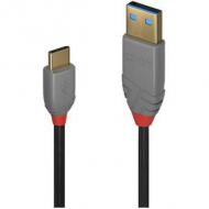 LINDY 0,5m USB 2.0 Typ A an C Kabel Anthra Line (36885)