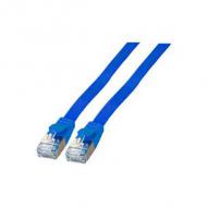 Efb rj45 flachpatchkabel u / ftp, cat.6a, pvc, 1m, blau (k5545bl.1)