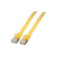 Efb rj45 flachpatchkabel u / ftp, cat.6a, pvc, 1m, gelb (k5545ge.1)