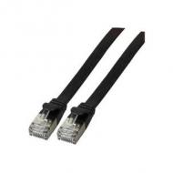 Efb rj45 flachpatchkabel u / ftp, cat.6a, pvc, 1m, schwarz (k5545sw.1)