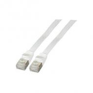 Efb rj45 flachpatchkabel u / ftp, cat.6a, pvc, 1m, weiß (k5545ws.1)