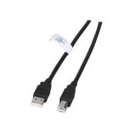 Efb usb2.0 anschlusskabel a-b, st.-st., 1.0m, schwarz, lszh (k5203.1)